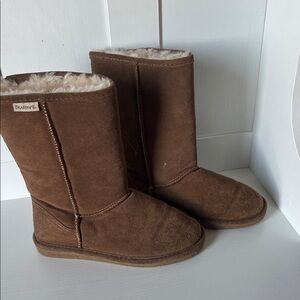 BearPaw Chestnut Suede Winter Boots